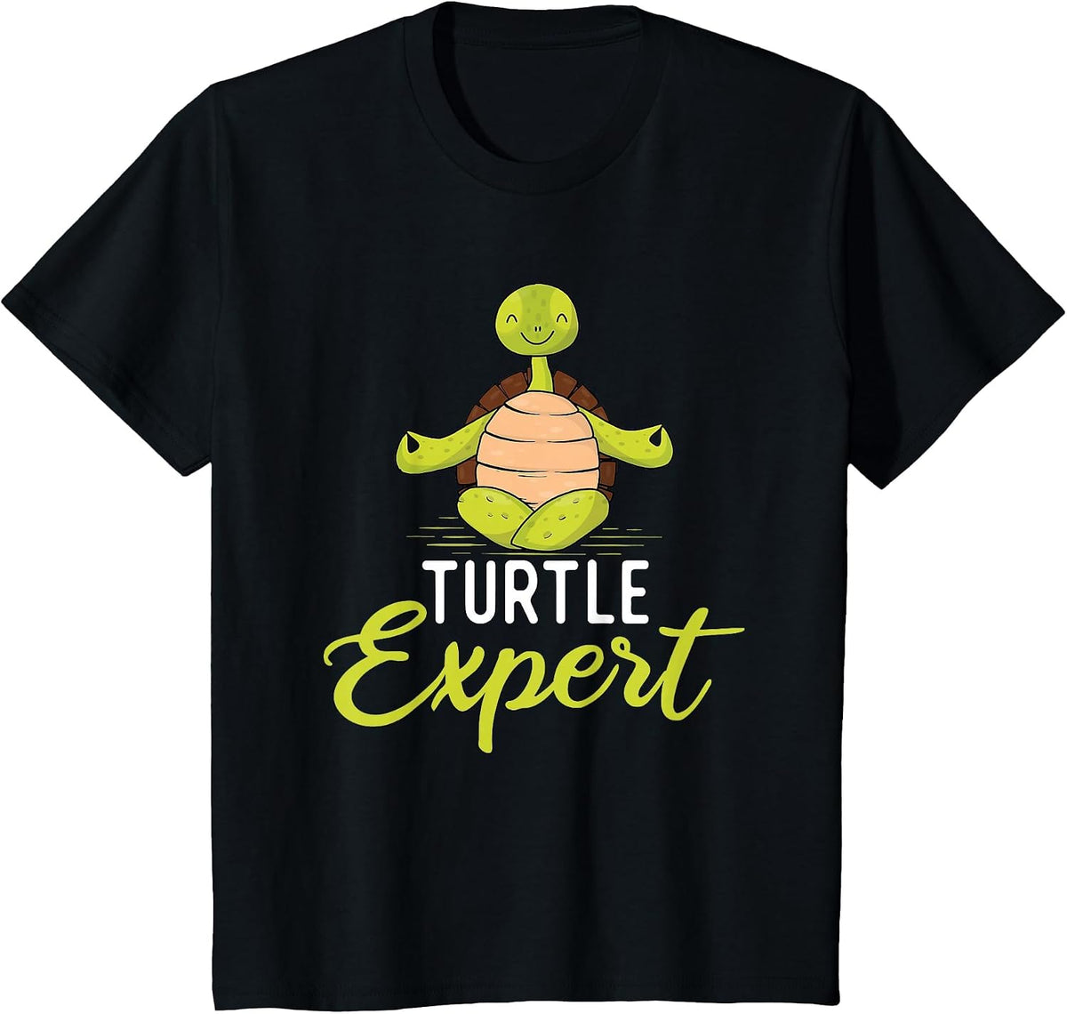 Turtle Expert - Cute Tortoise Beach Sea Turtle Lover Beach T-Shirt - Black