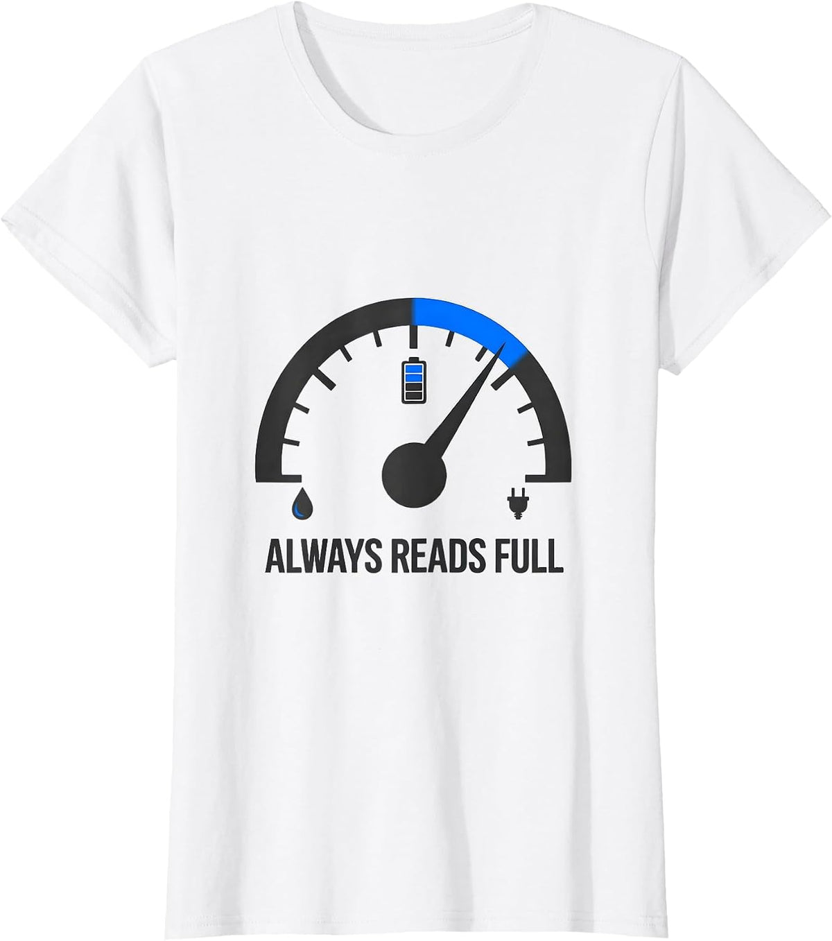 Always Reads Full Funny Car Enthusiast Spare-Time Humor T-Shirt - White