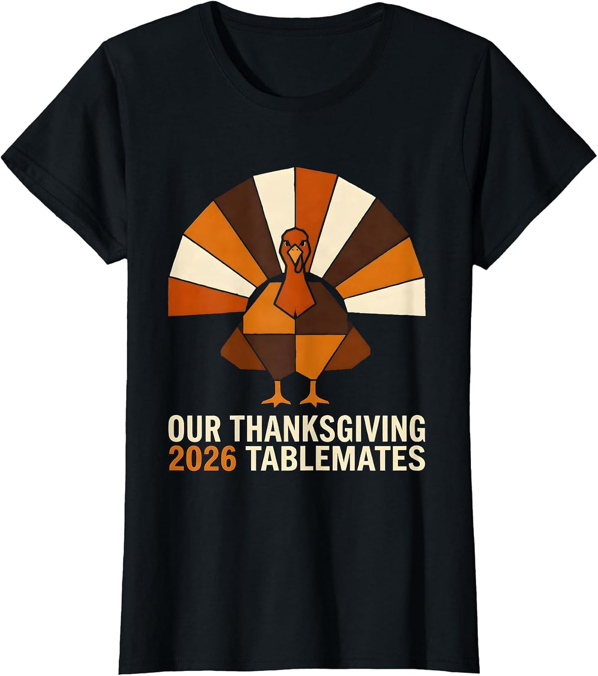 Our Thanksgiving 2026 Tablemates Family Crew Matching T-Shirt - Black
