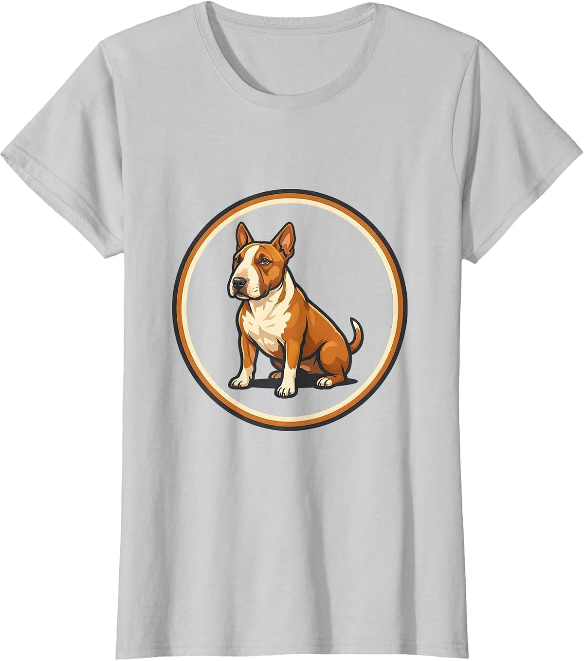 Bull Terrier Seal Breed Pride Dog Lover Cute T-Shirt - Silver Grey