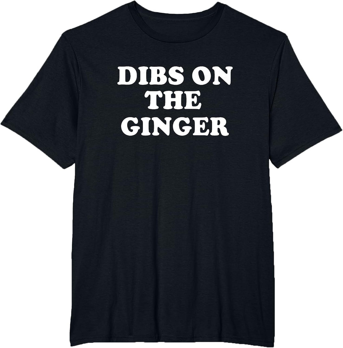 Dibs On The Ginger St Patricks Day Gingers Irish Redhead T-Shirt - Black