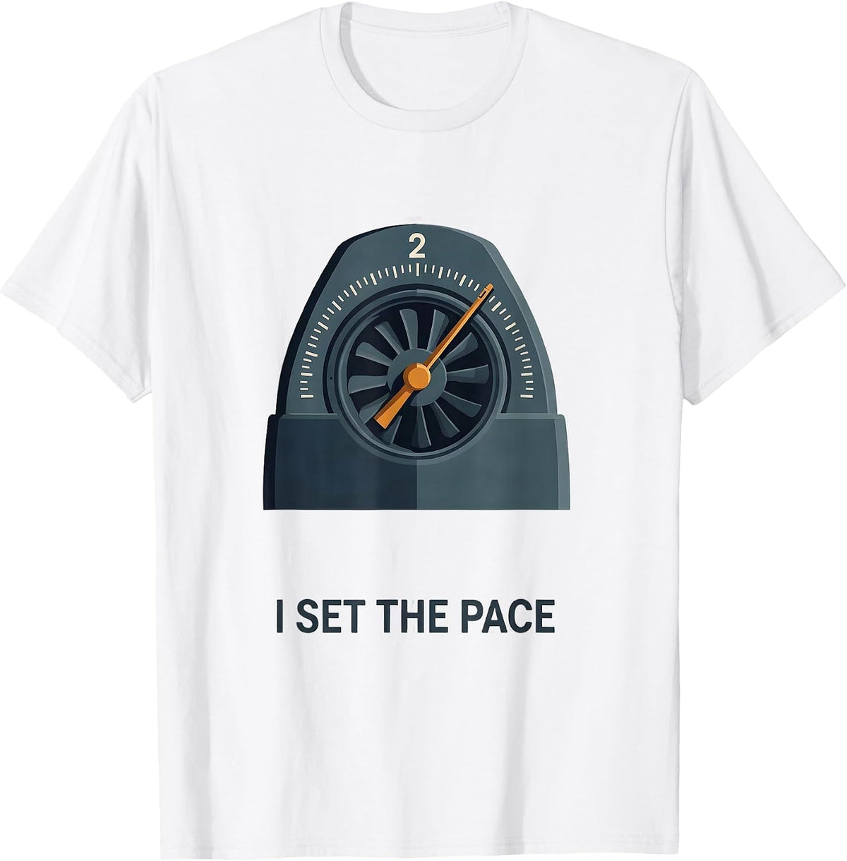 Men's I Set The Pace Editorial Conceptual Respiratory Therapist RT T-Shirt - White
