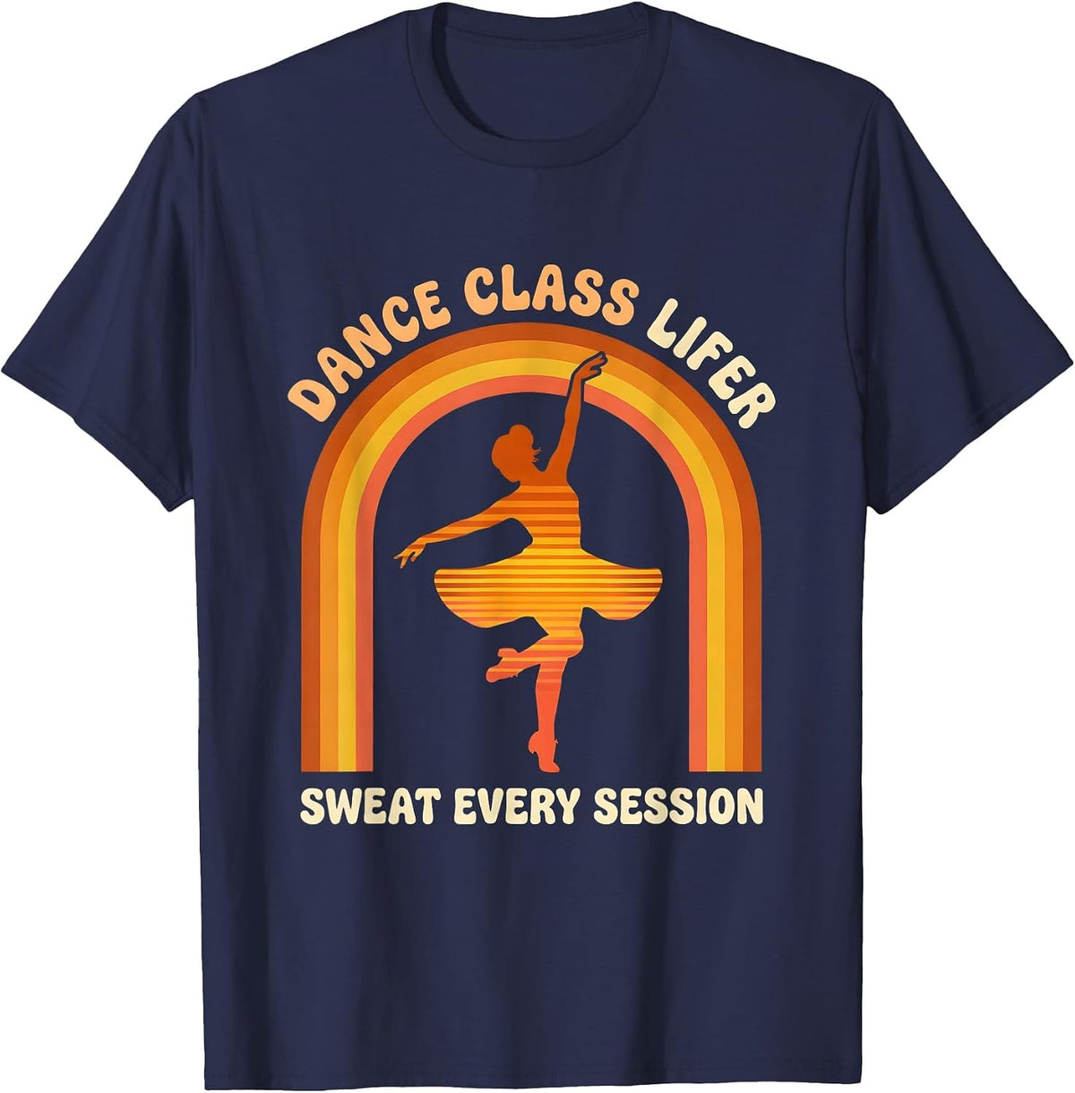 Men's Dance Class Lifer — Sweat Every Session Retro T-Shirt - Navy Blue