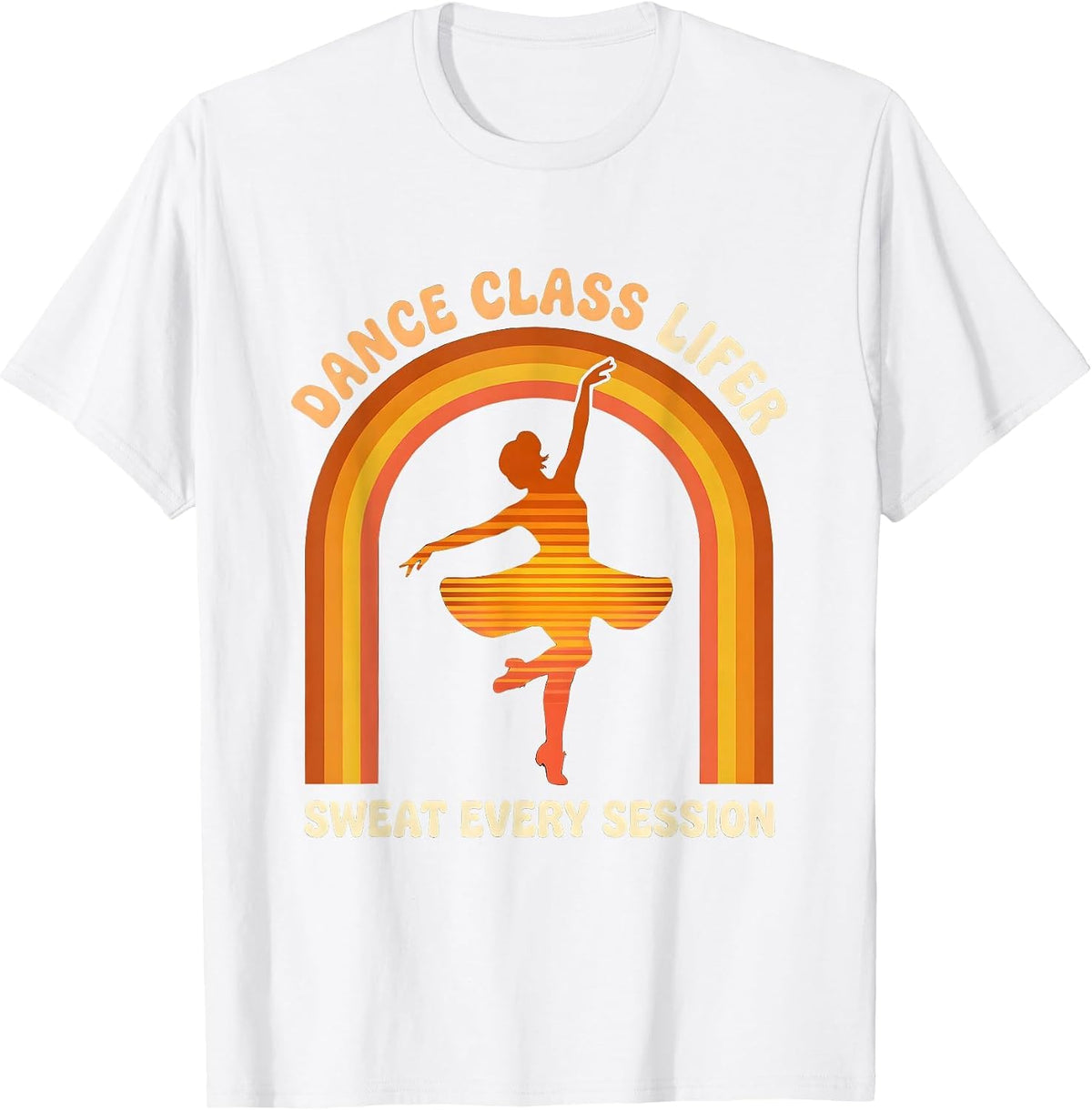 Men's Dance Class Lifer — Sweat Every Session Retro T-Shirt - White