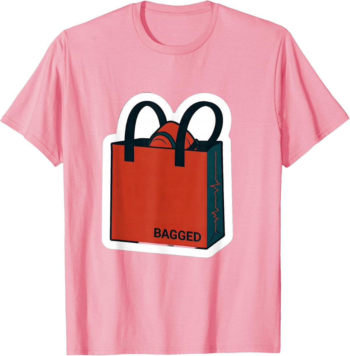 Men's Bagged Sticker Respiratory Therapist RT Humor Gift T-Shirt - Pink