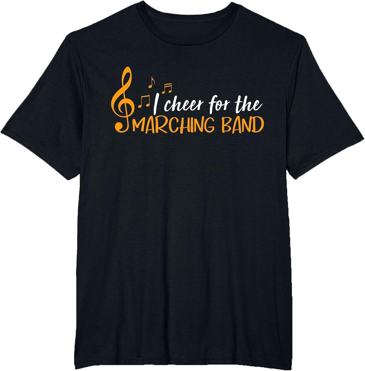 Funny I Cheer for the Marching Band T-Shirt - Black