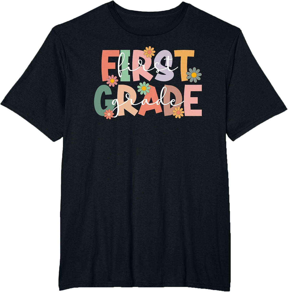 First Grade Teacher Best 1st Grade Teacher T-Shirt - Black