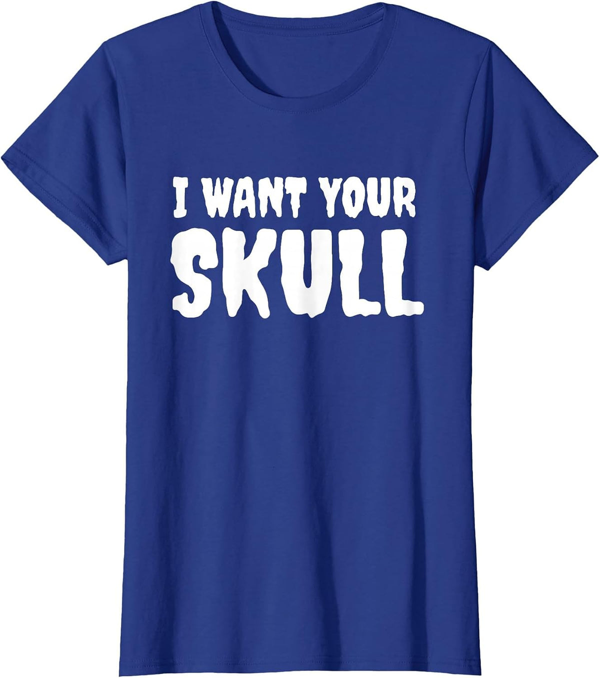 Pastel Goth Punk Misfit I Want Your Skull T Shirt T-Shirt - Royal Blue