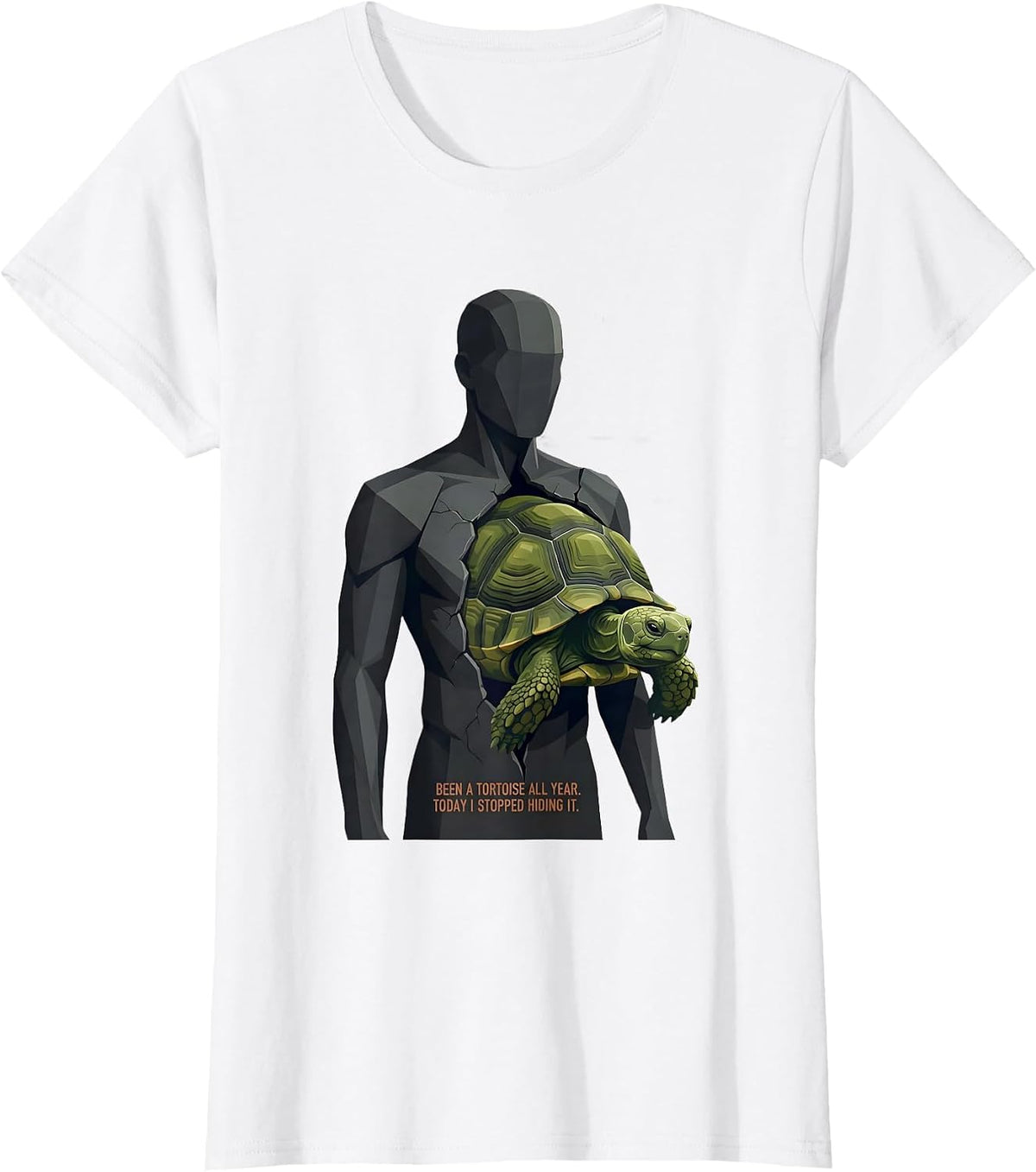 Been A Tortoise All Year Today I Stopped Hiding It Funny T-Shirt - White