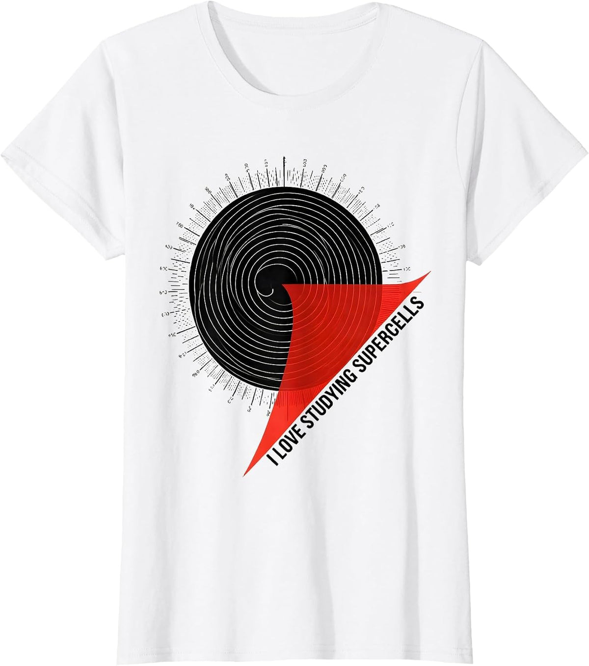 I Love Studying Supercells Weather Enthusiast Storm Chaser T-Shirt - White
