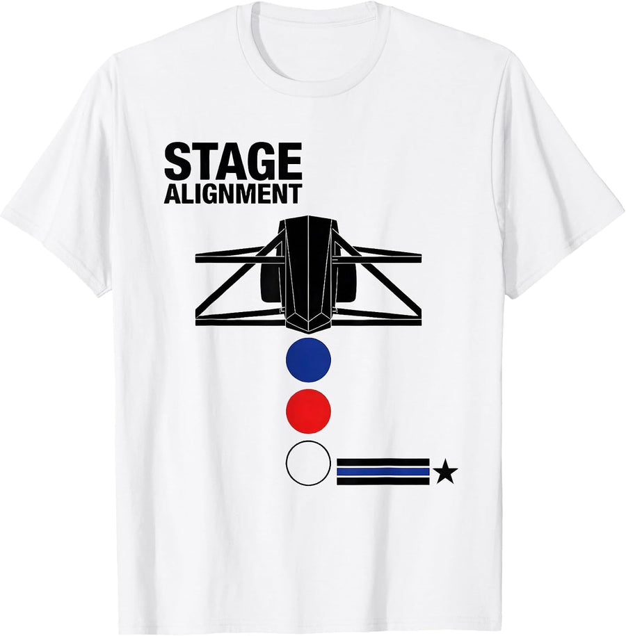 Men's Stage Alignment Swiss International RC Car Drag Racing T-Shirt - White