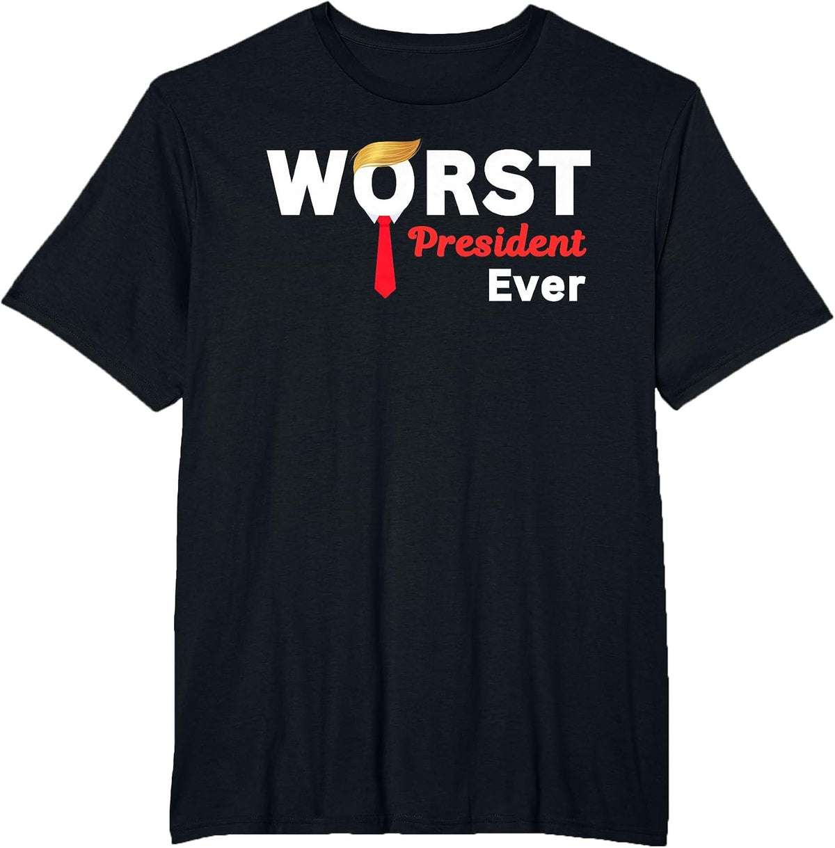 Worst President Ever Donald Trump Convicted Felon 34 Counts T-Shirt - Black