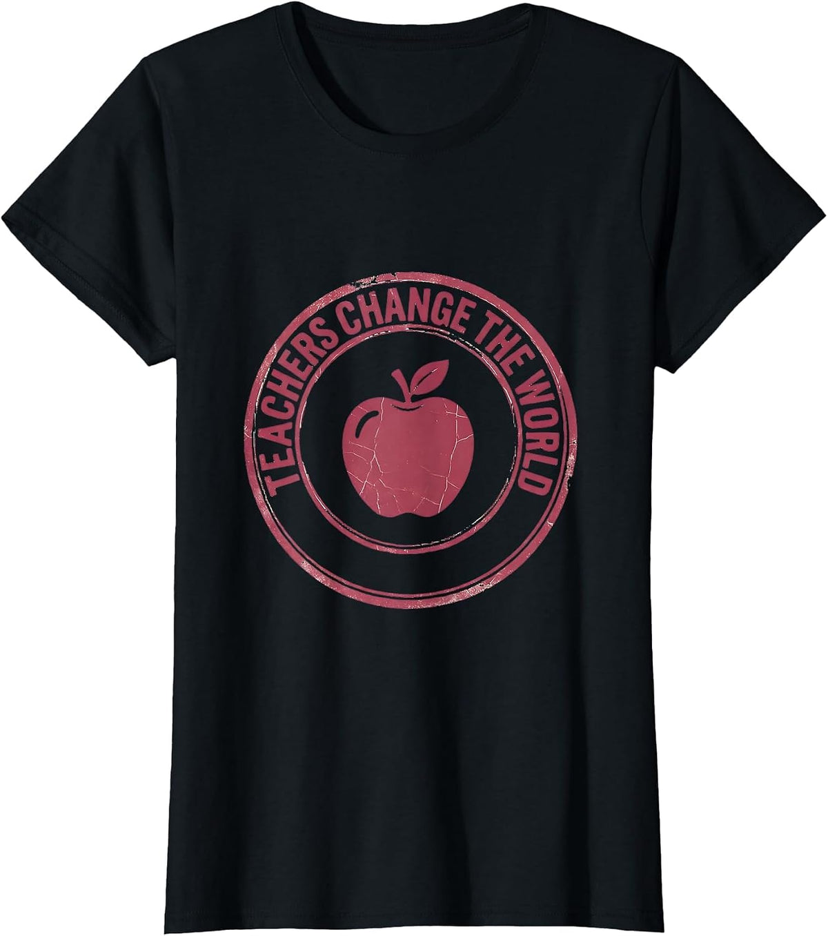 Teachers Change The World First Day of School Design T-Shirt - Black