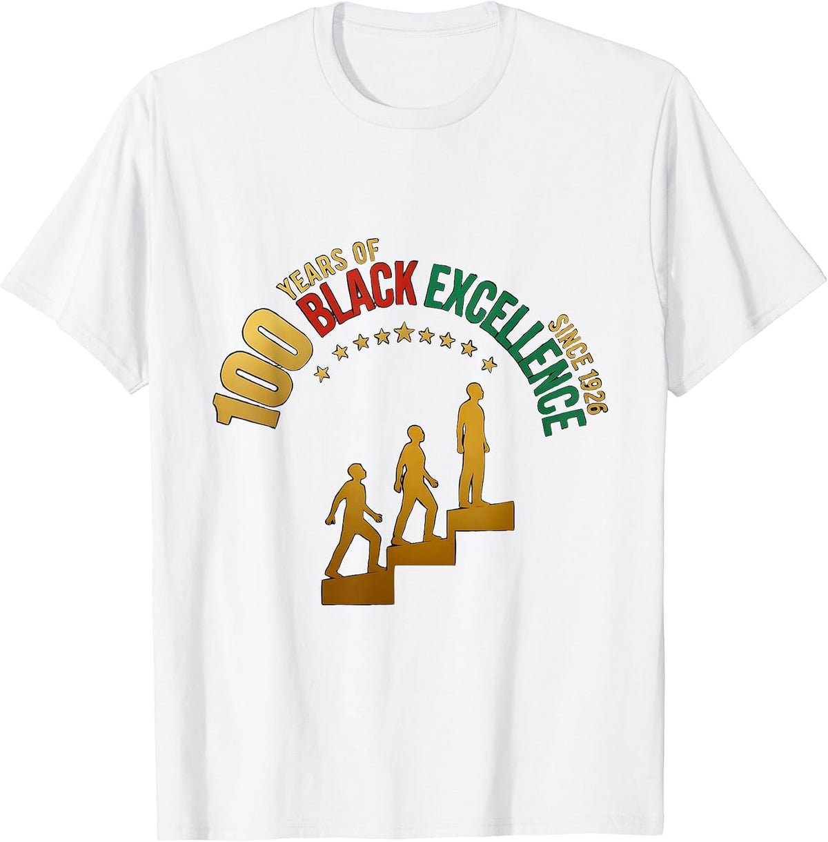 100 Years Of Black Excellence Since 1926 Centennial T-Shirt - White