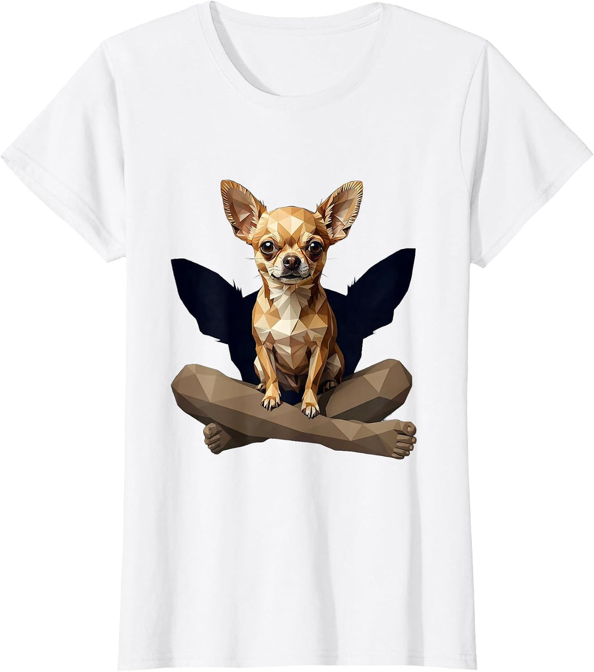 Chihuahua Low Poly Dog Owner Pride Humor T-Shirt - White