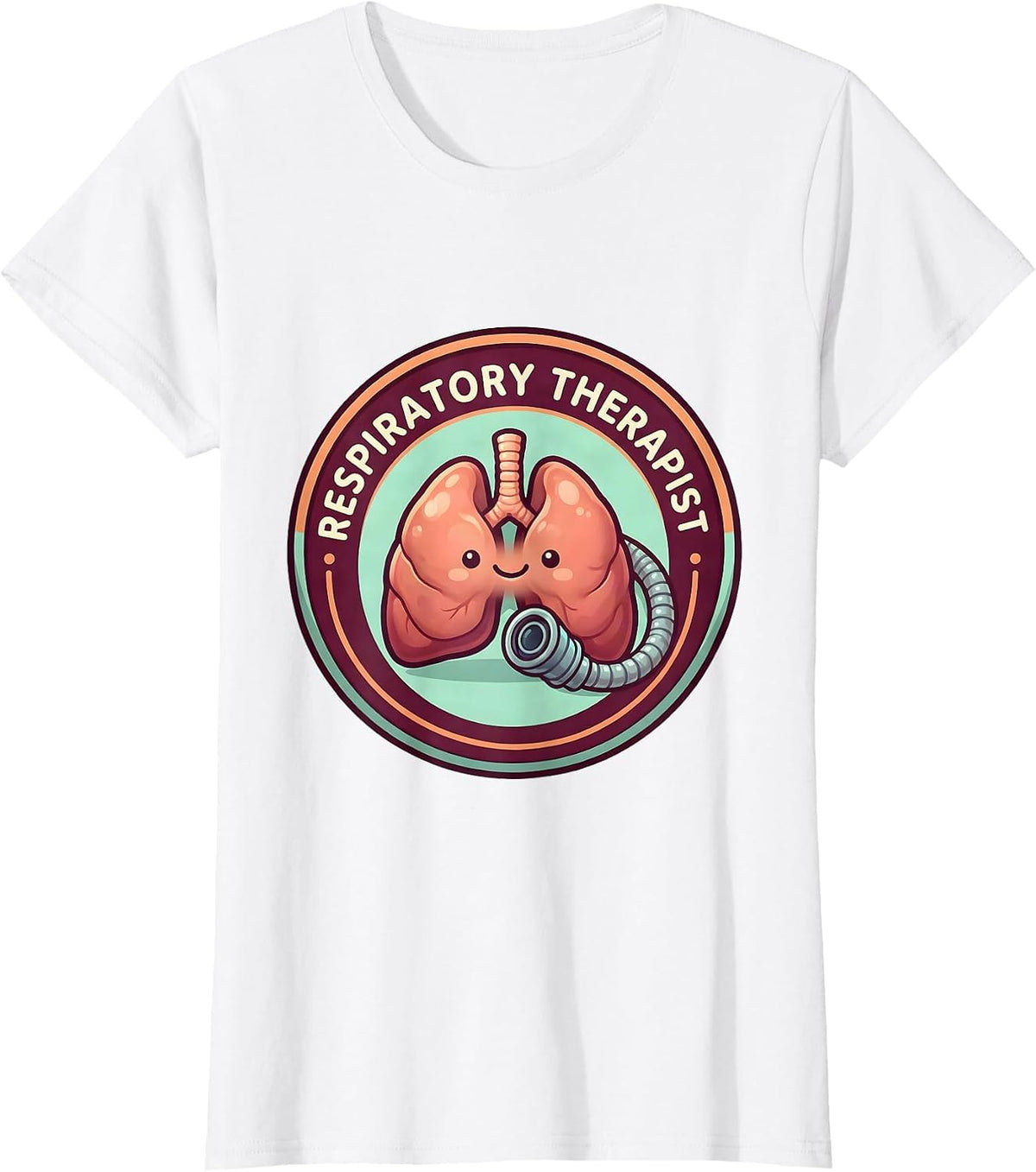 Respiratory Therapist Cute Kawaii RT Profession Pride T-Shirt - White