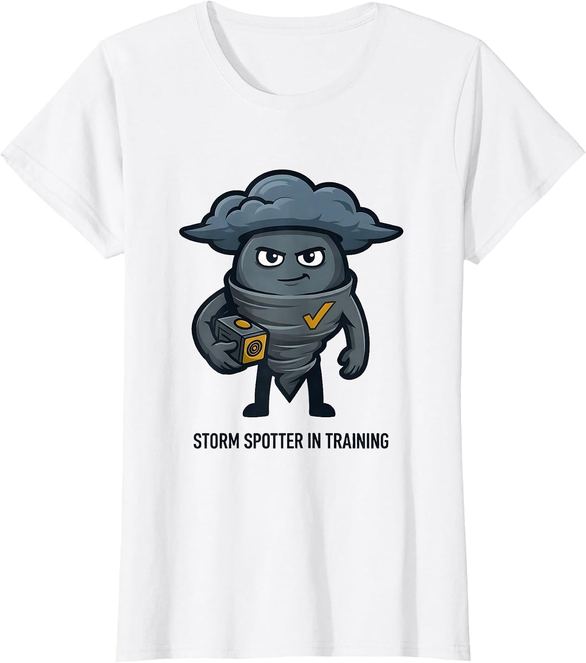 Storm Spotter In Training Funny Meteorology Weather T-Shirt - White