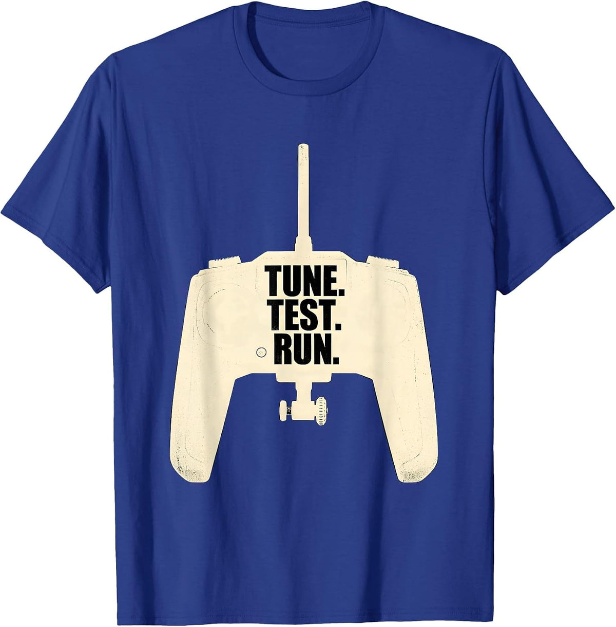 Tune. Test. Run RC Car Racing Silhouette Drag Racing T-Shirt - Royal Blue