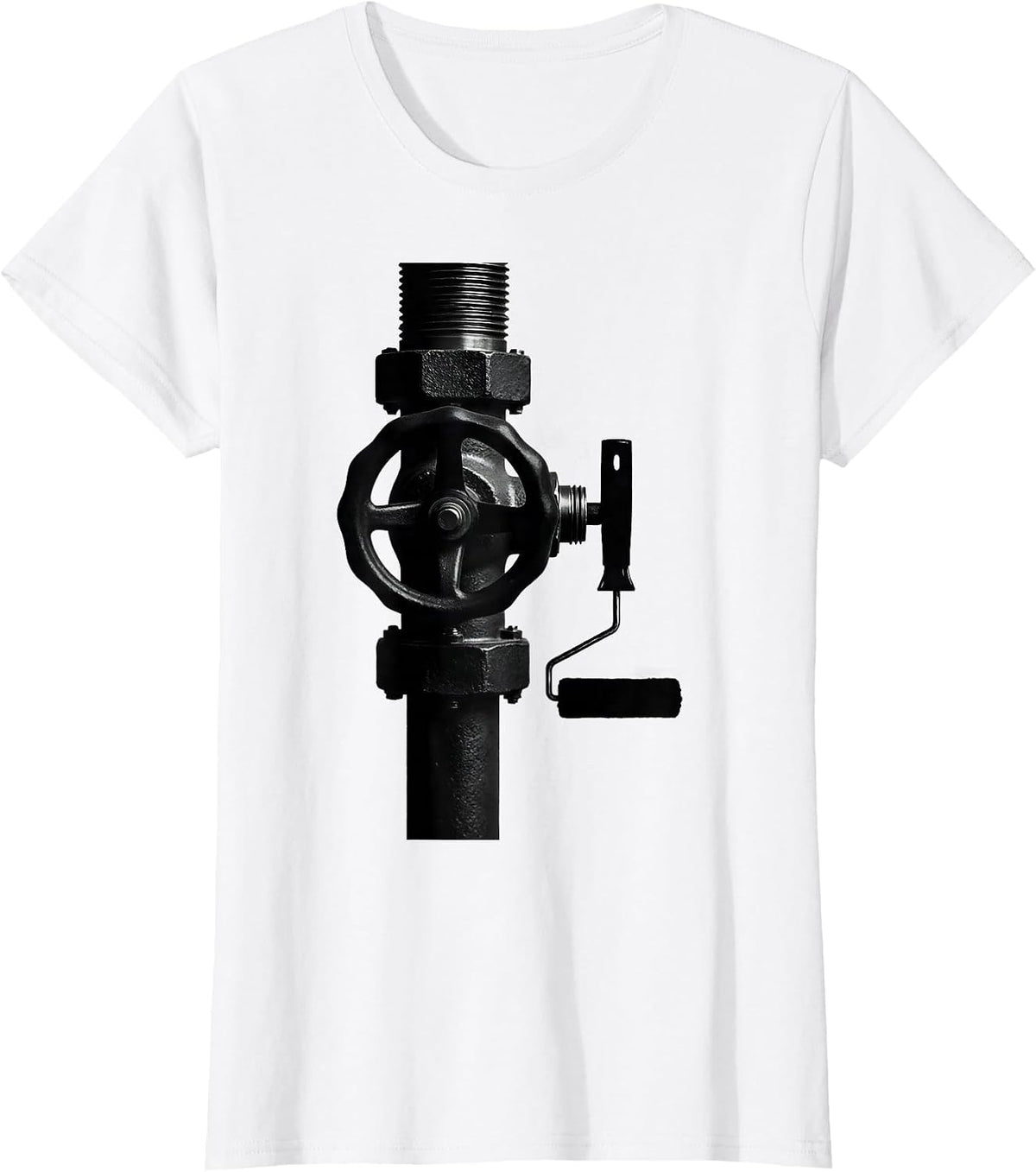 Plumber Valve Pipefitter Funny Occupational Humor T-Shirt - White