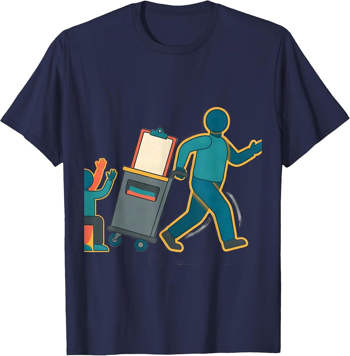 Para Support Squad Funny Paraprofessional Paraeducator T-Shirt - Navy Blue