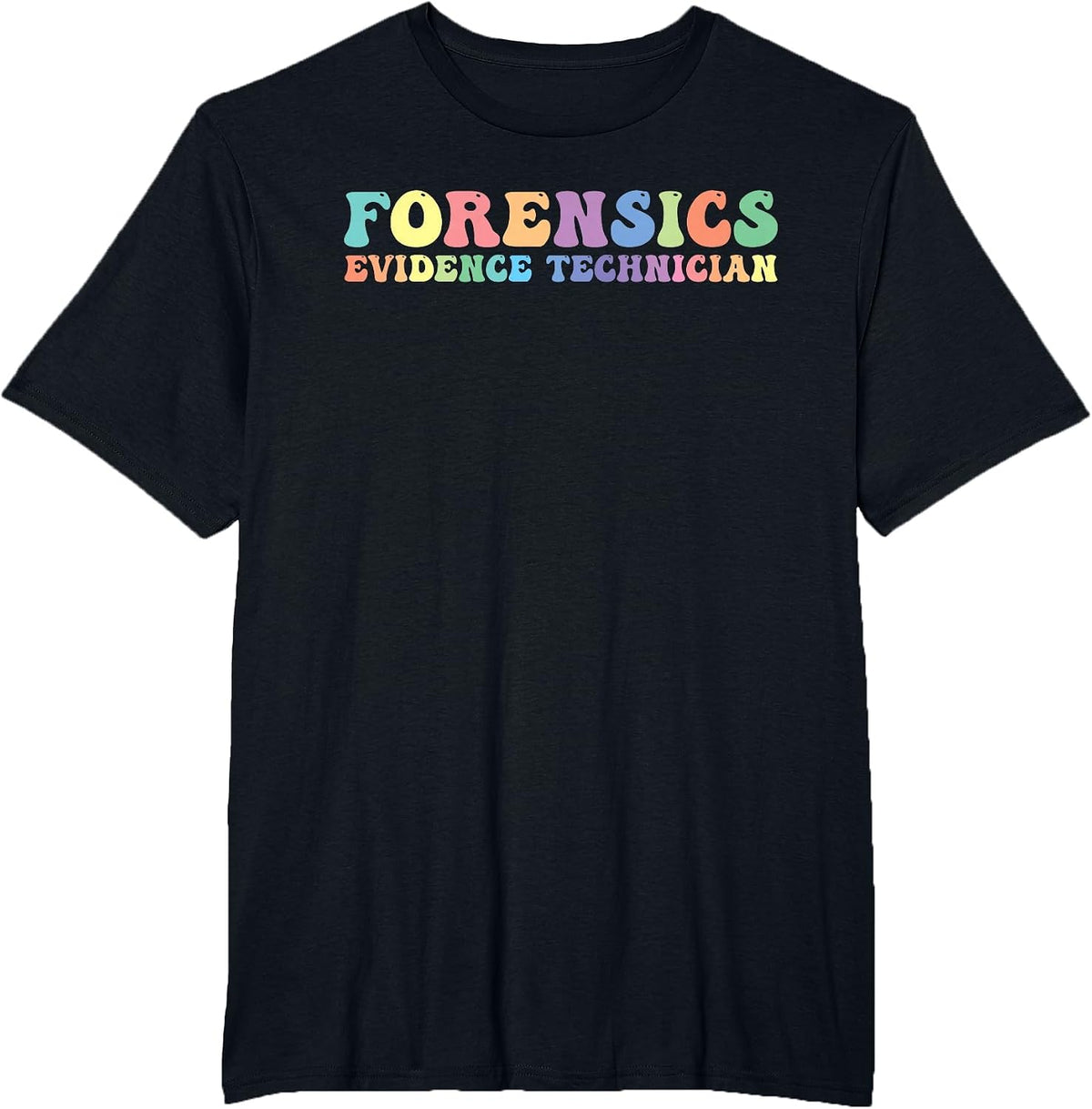 Forensics Evidence Technician Investigator T-Shirt - Black