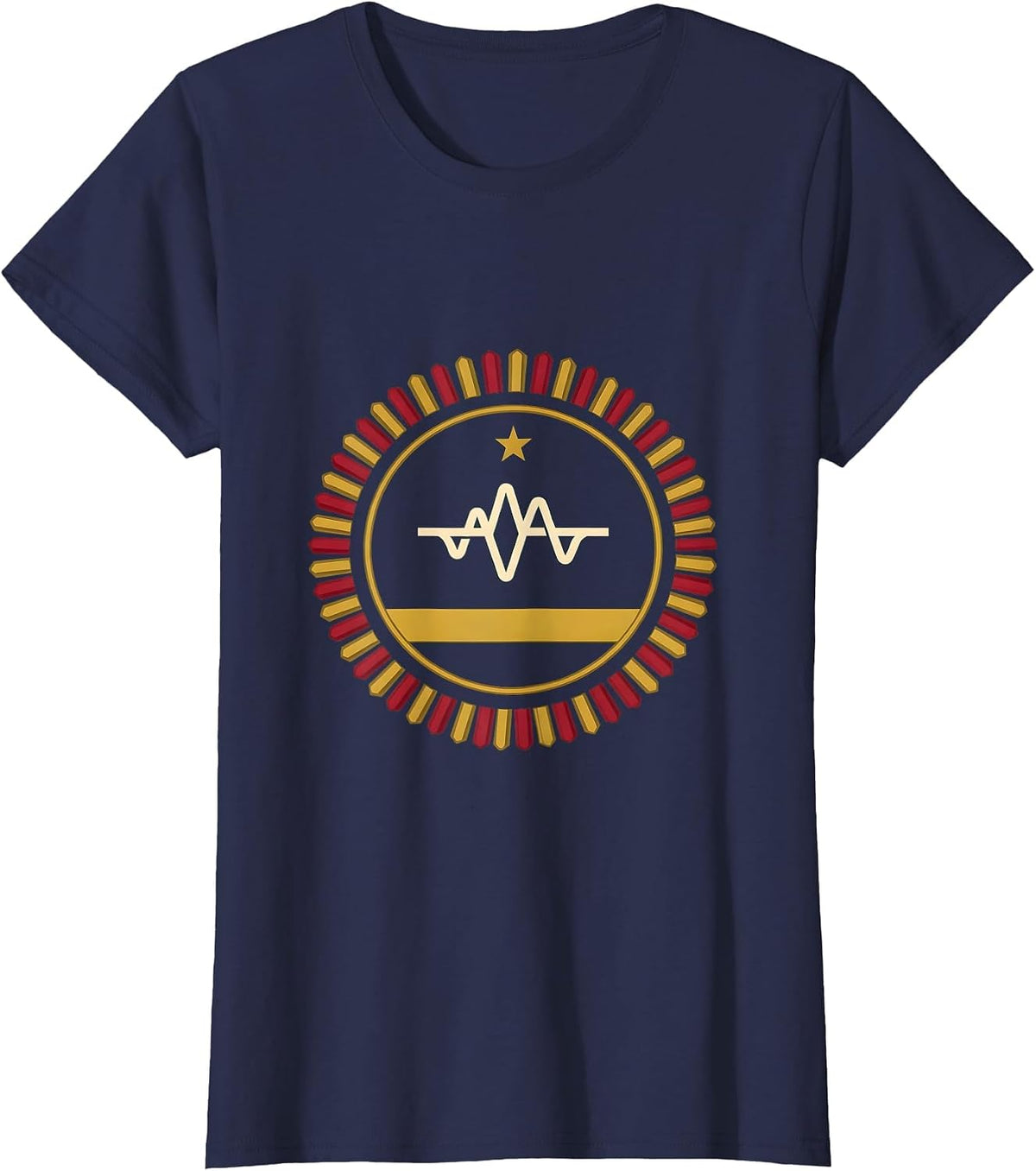 Women's Sealed Airway Badge Respiratory Therapist Christmas Humor T-Shirt - Navy Blue