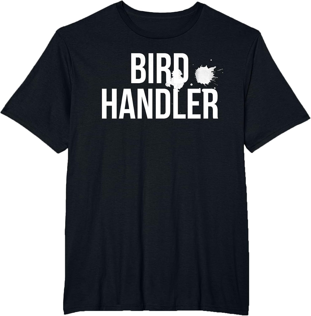 Bird Handler Shirt Halloween Costume Tshirt with droppings - Black