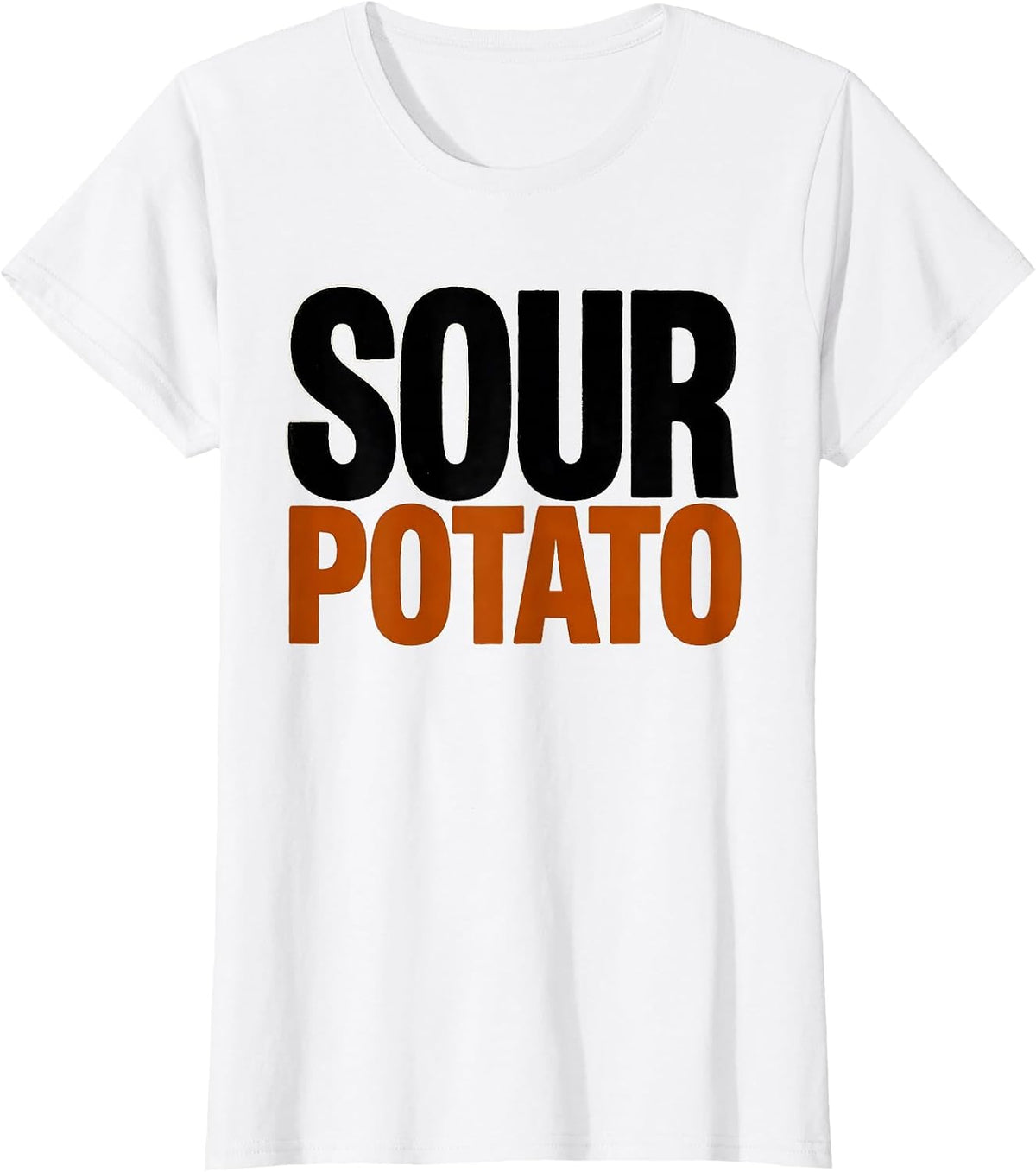 Women's Sour Potato Funny Grouchy Potato Sweet Potato Couple T-Shirt - White