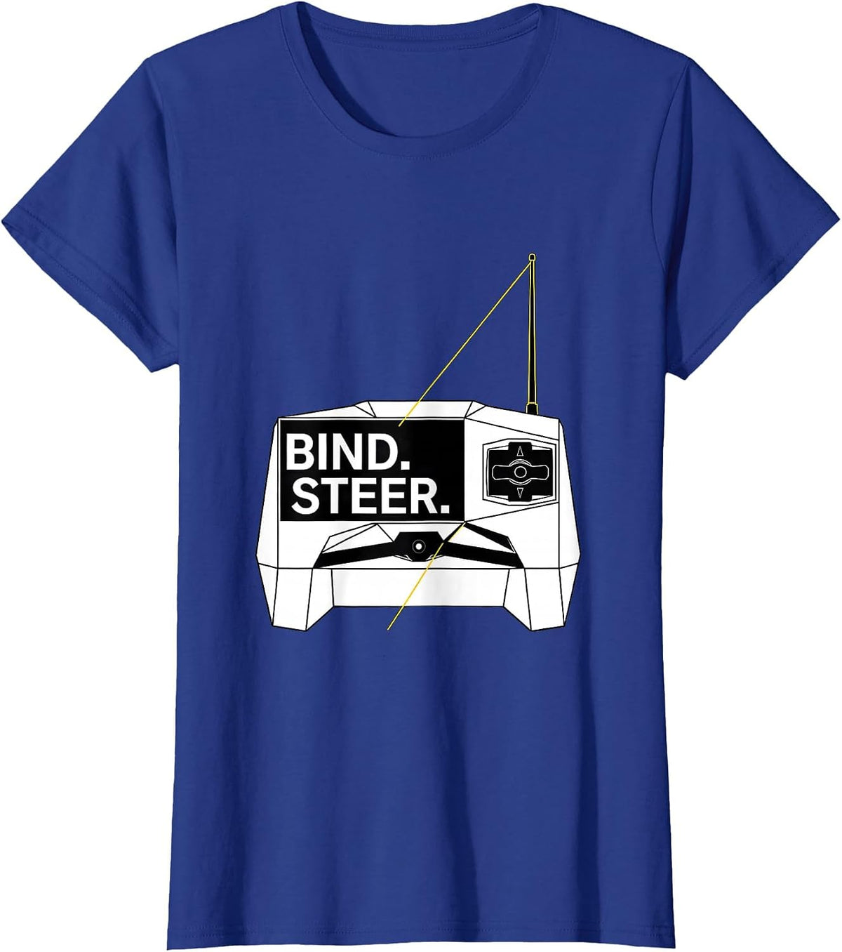 Women's Bind. Steer Swiss International RC Car Racing Drag Racing T-Shirt - Royal Blue