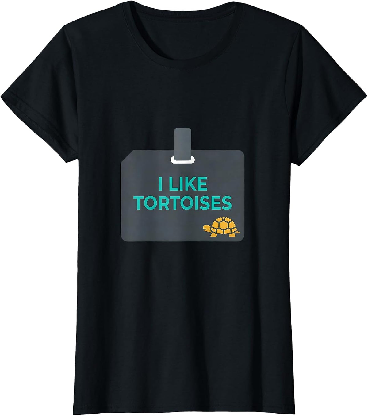 Women's I Like Tortoises Funny Tortoise Lover Pet Humor Gift T-Shirt - Black