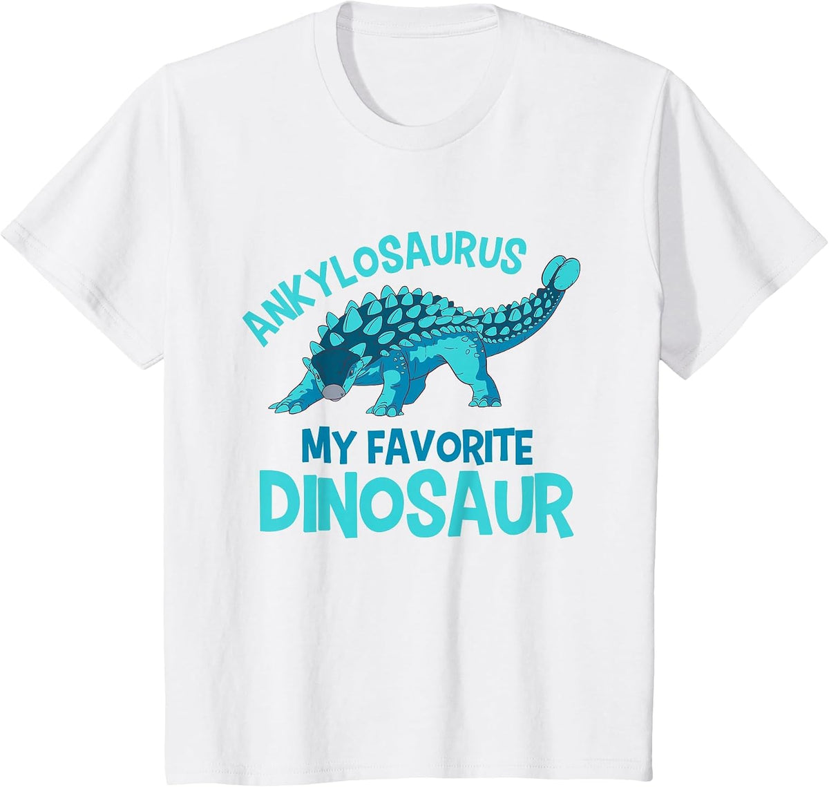 Great Ankylosaurus Favorite Dinosaur Design T-Shirt - White