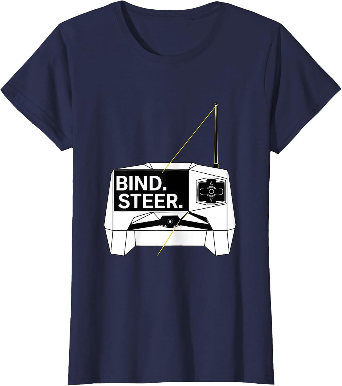 Women's Bind. Steer Swiss International RC Car Racing Drag Racing T-Shirt - Navy Blue