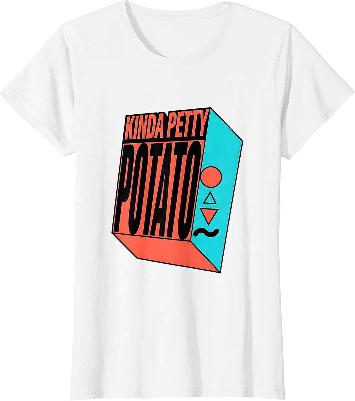 Women's Kinda Petty Potato Funny Sweet Potato Couple Thanksgiving T-Shirt - White