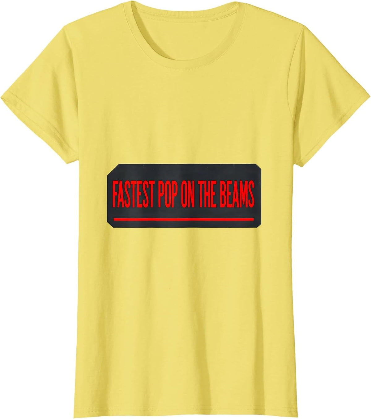 Fastest Pop On The Beams Patriotic RC Racing Drag Strip T-Shirt - Lemon Yellow