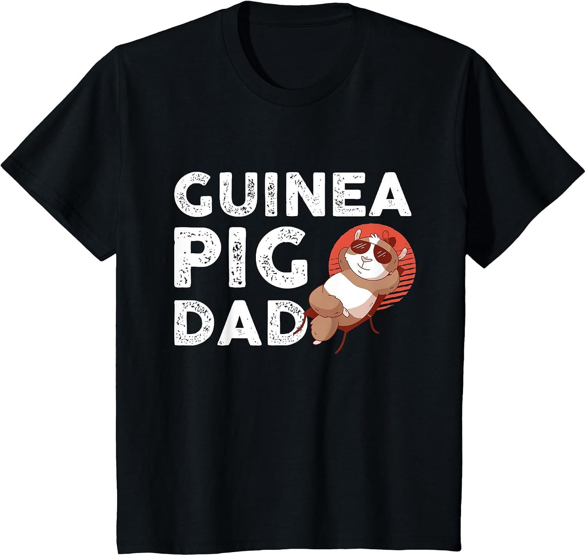 Guinea Pigs Dad T-Shirt - Black