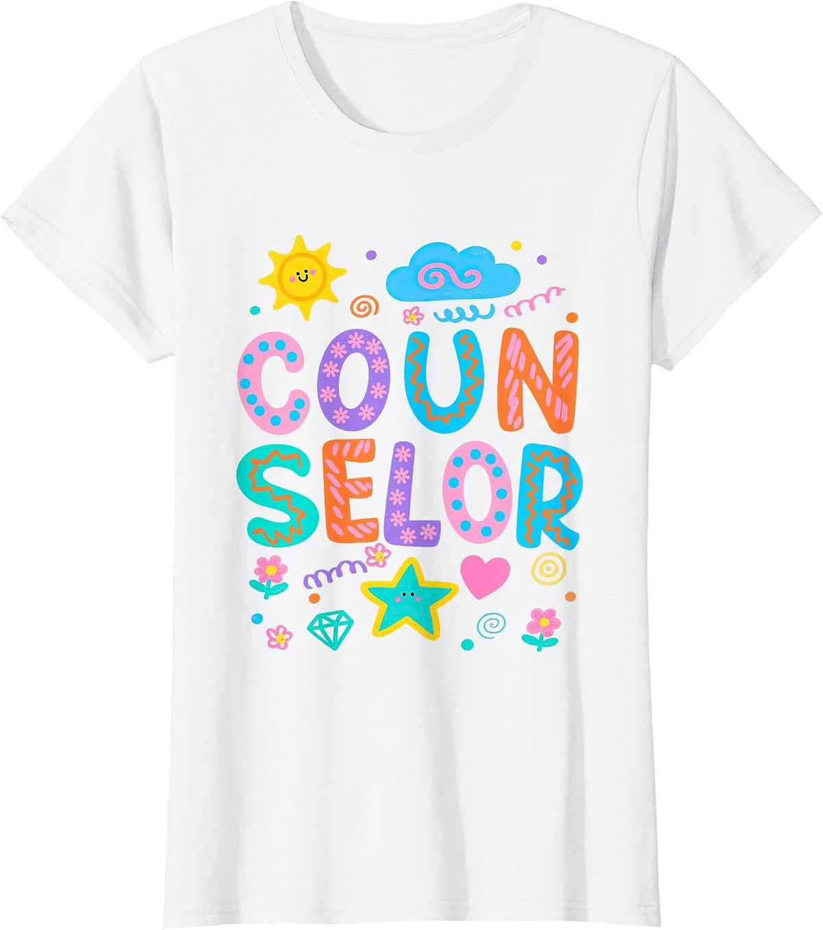 School Counselor Psychologist Therapist Teacher Appreciation T-Shirt - White