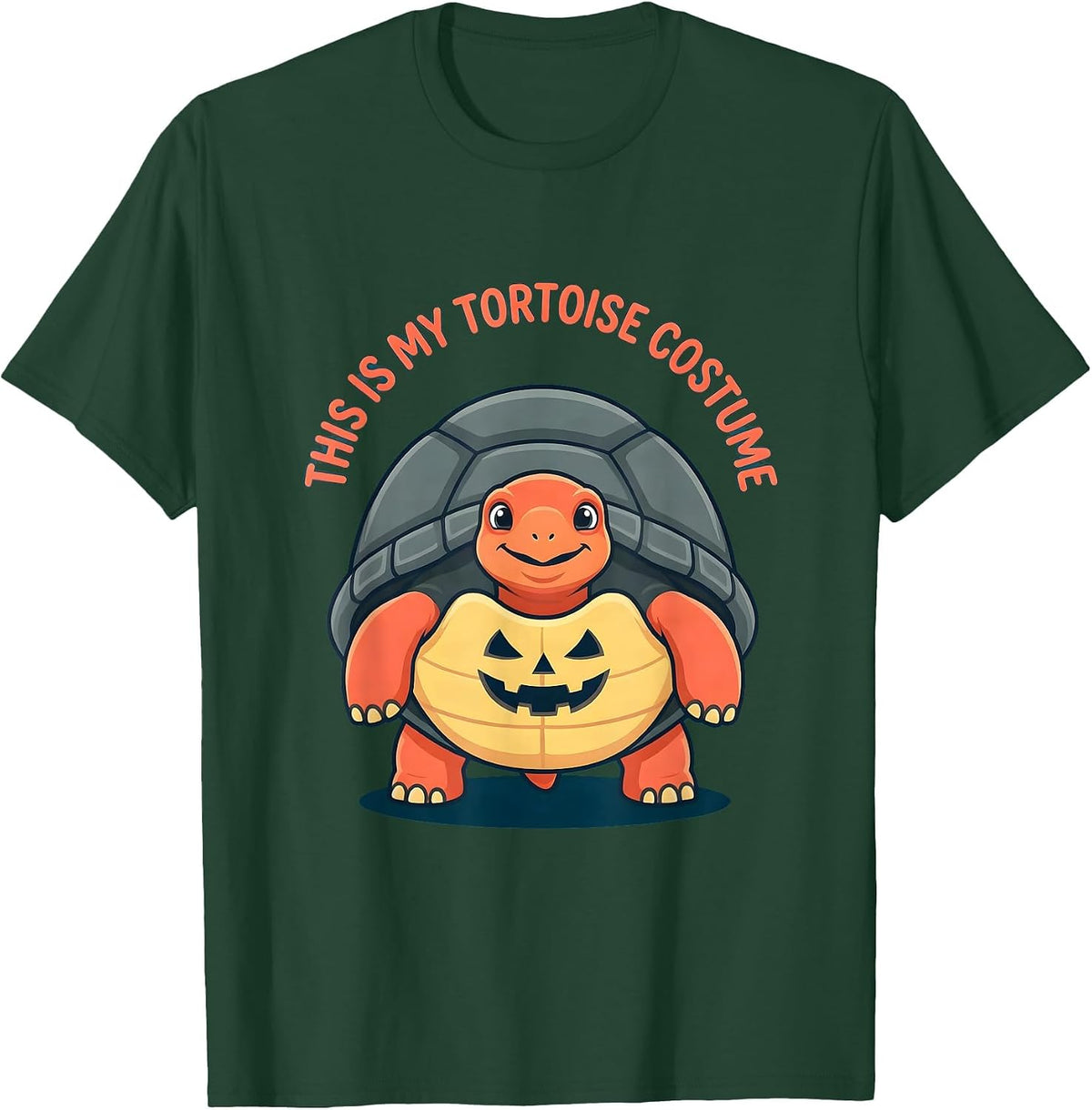 This Is My Tortoise Costume Funny Halloween Turtle Lover T-Shirt - Dark Green