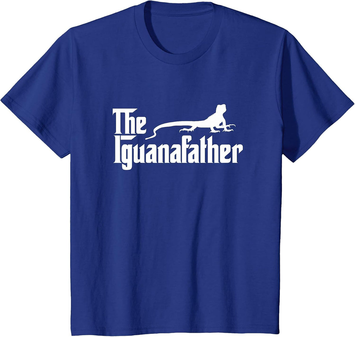 Iguana Father Lizard | Iguana Dad Funny Mens T-Shirt - Royal Blue