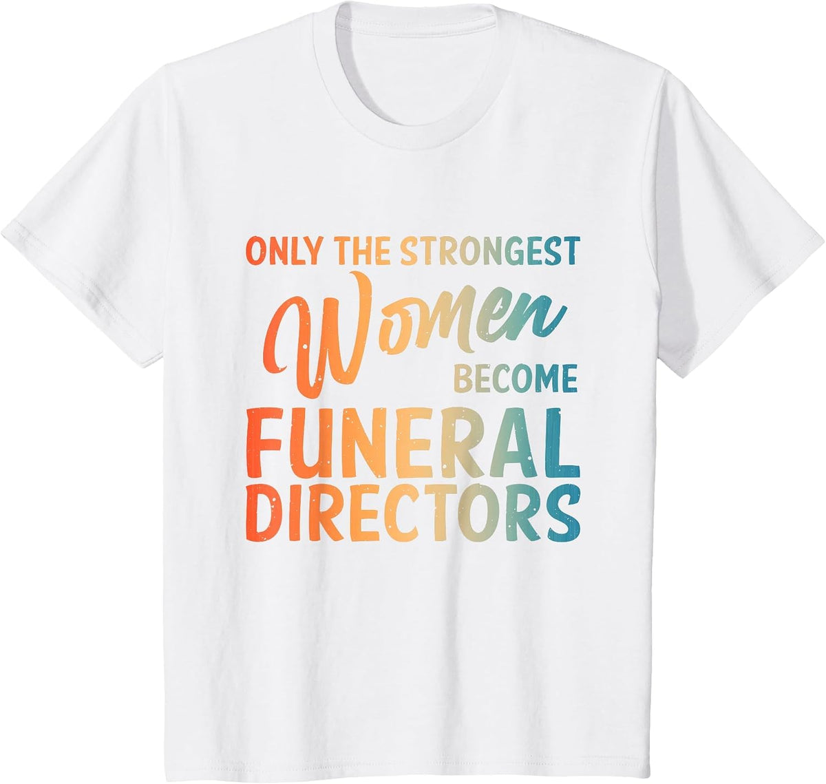 Cool Funeral Director Art for Women Girls Embalmer Mortician T-Shirt - White