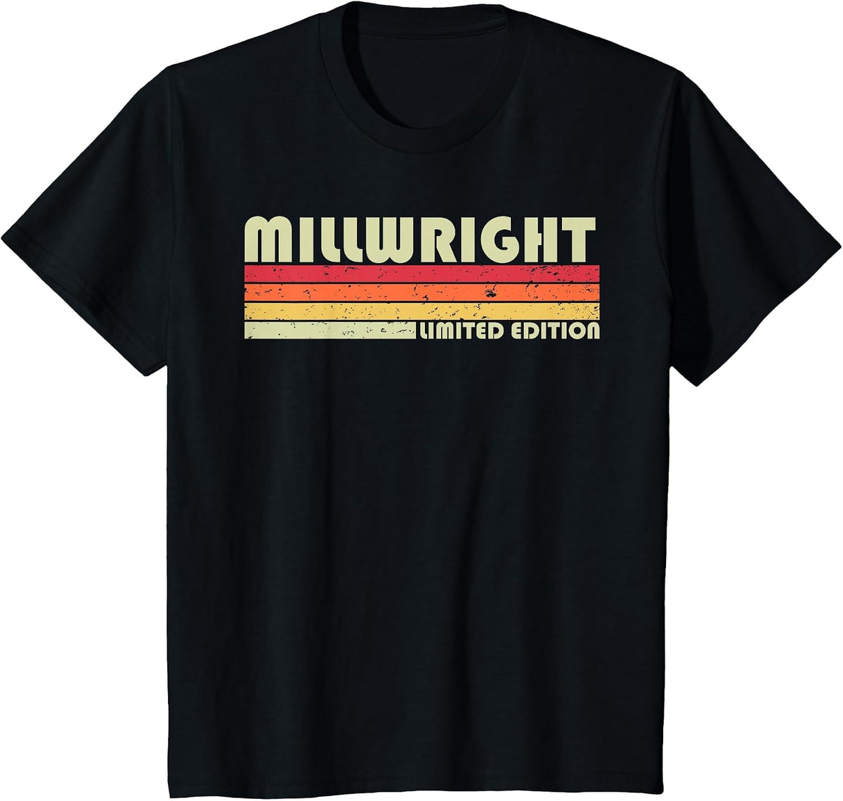 Millwright Funny Job Title Profession Birthday Worker Idea T-Shirt - Black