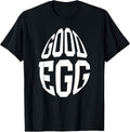 Good Egg Happy Easter Funny Egg Hunting Cute Easter Day T-Shirt, Men, Black, Small - As Pictured