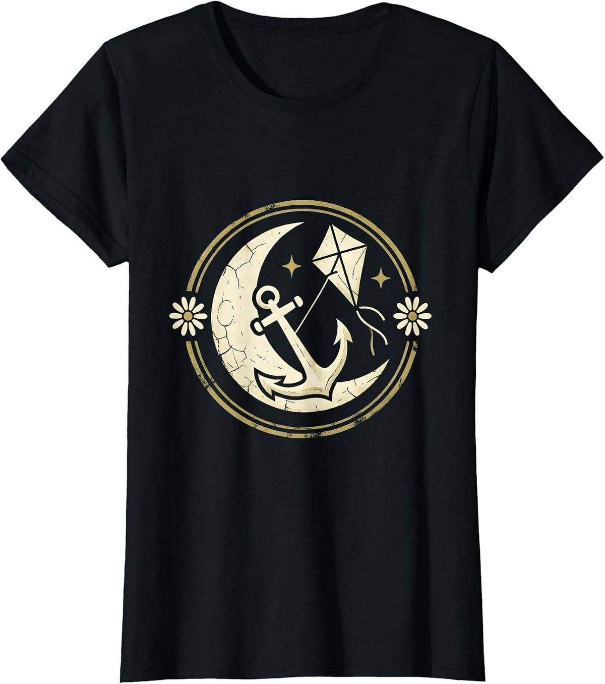 Mental Health Matters Anchor and Kite Graphic T-Shirt - Black