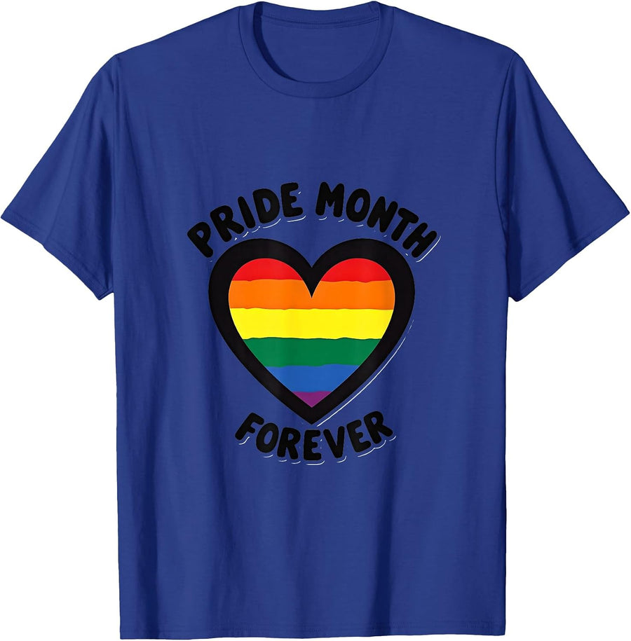 Pride Month Forever Bold Celebration Design T-Shirt - Royal Blue