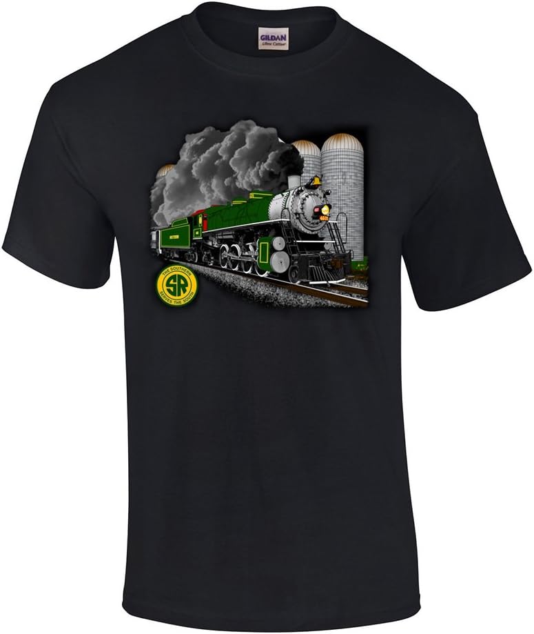 Southern Railway 4501 Authentic Railroad T-Shirt Tee Shirt [95] - Black