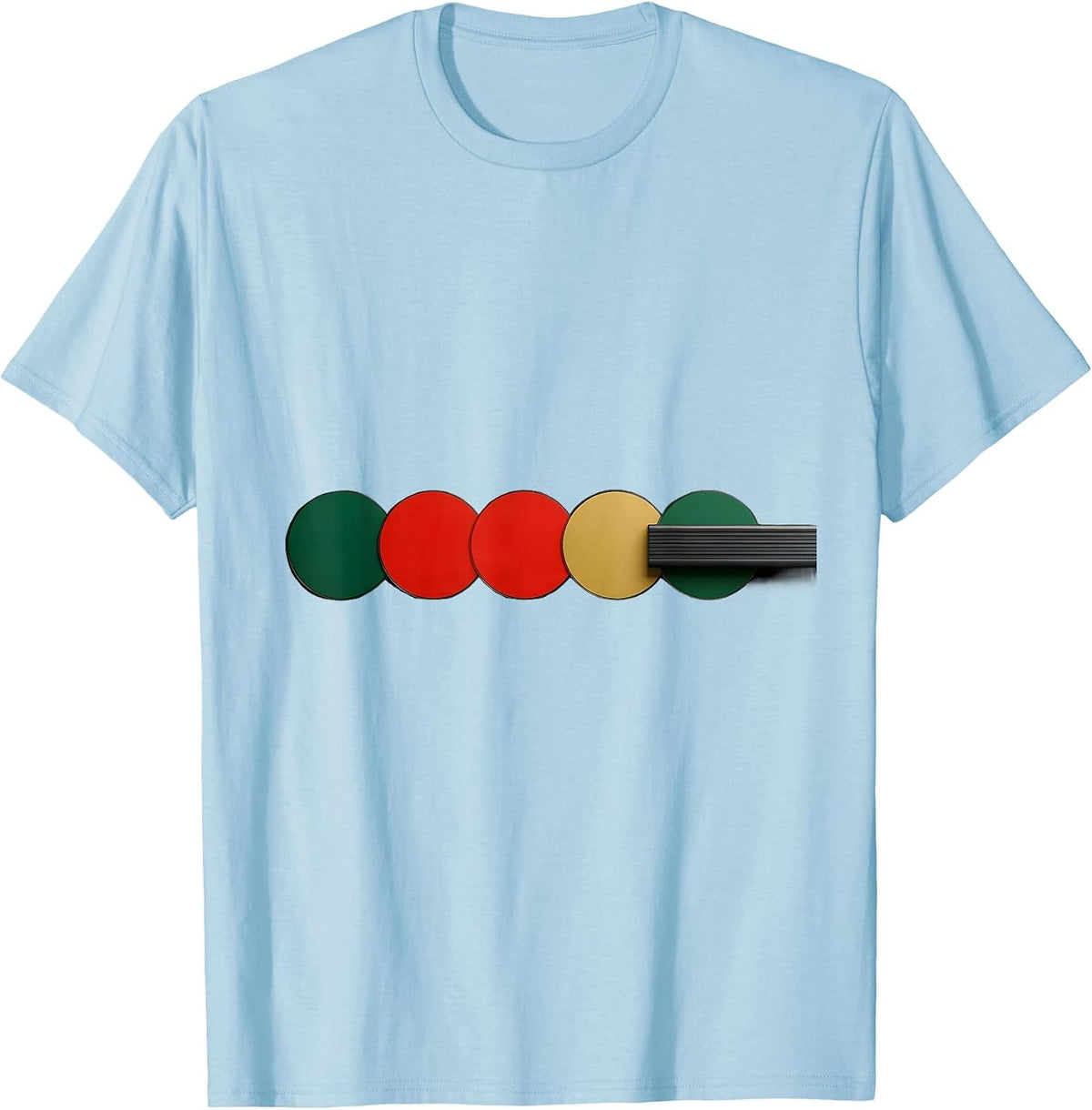Men's Equality Greater Than Division Minimalist Math Symbol T-Shirt - Baby Blue