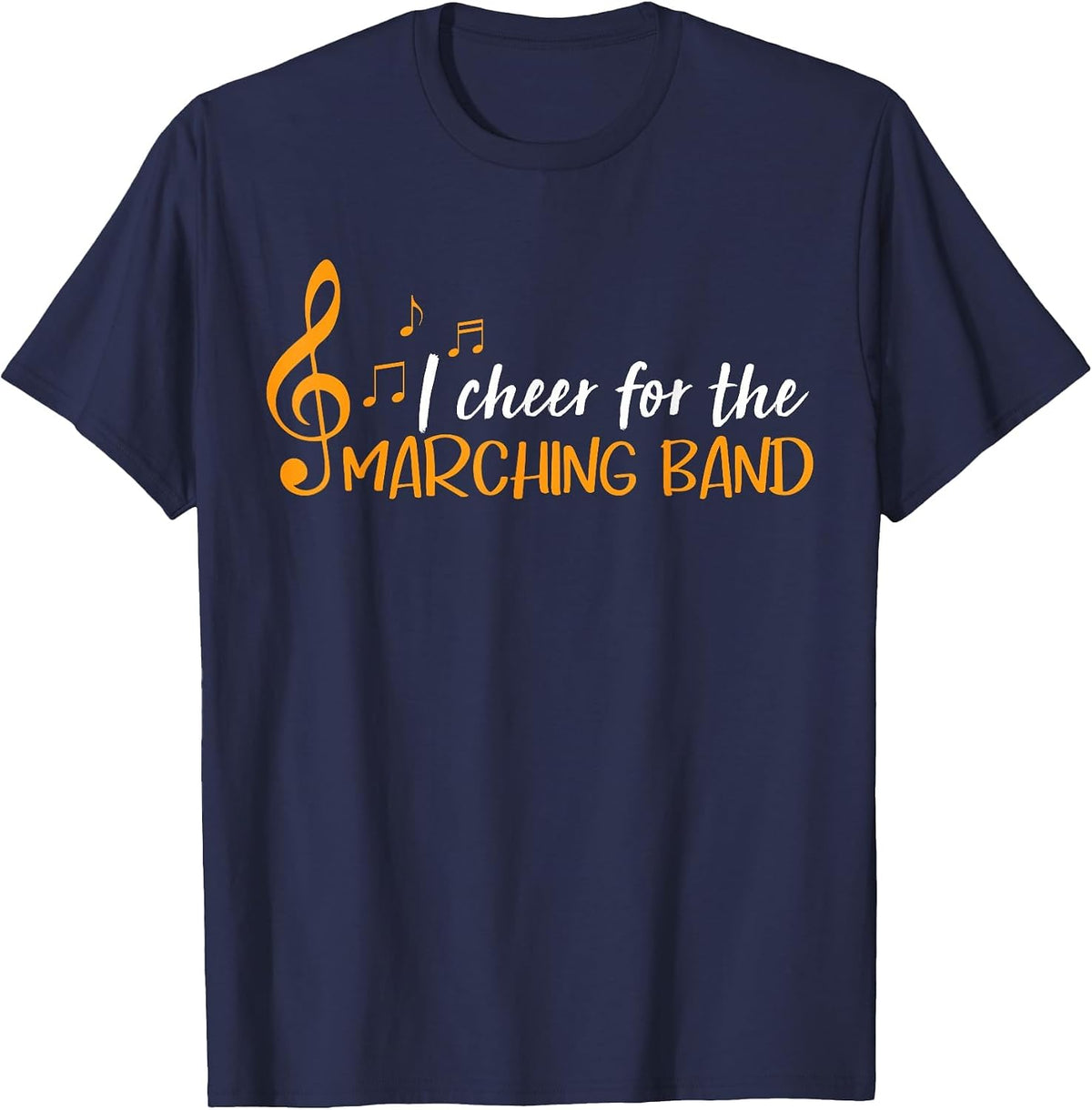 Funny I Cheer for the Marching Band T-Shirt - Navy Blue