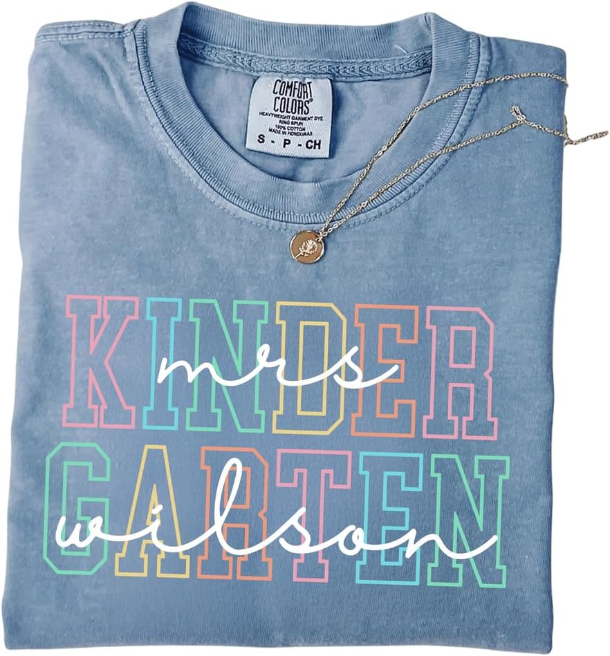 Personalized Kindergarten Shirt, Back to School Gifts, First Second Third Grade Shirt, Gifts for Teacher, School Tee -