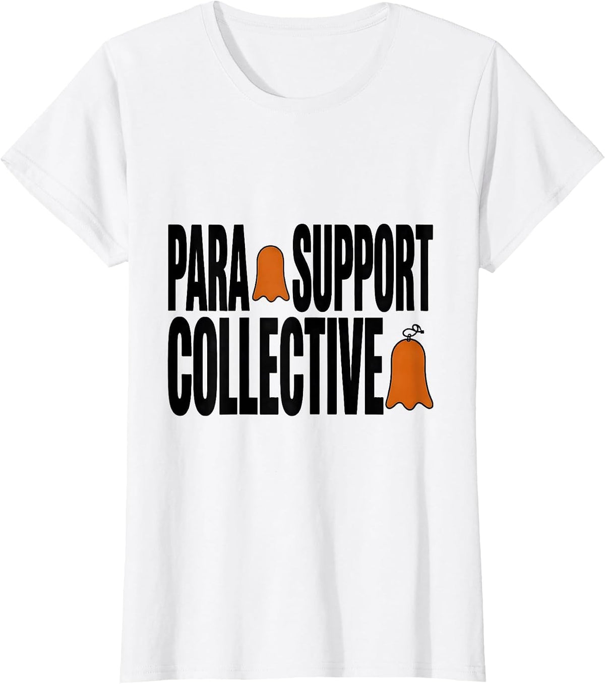 Para Support Collective Funny Paraprofessional Ghost T-Shirt - White