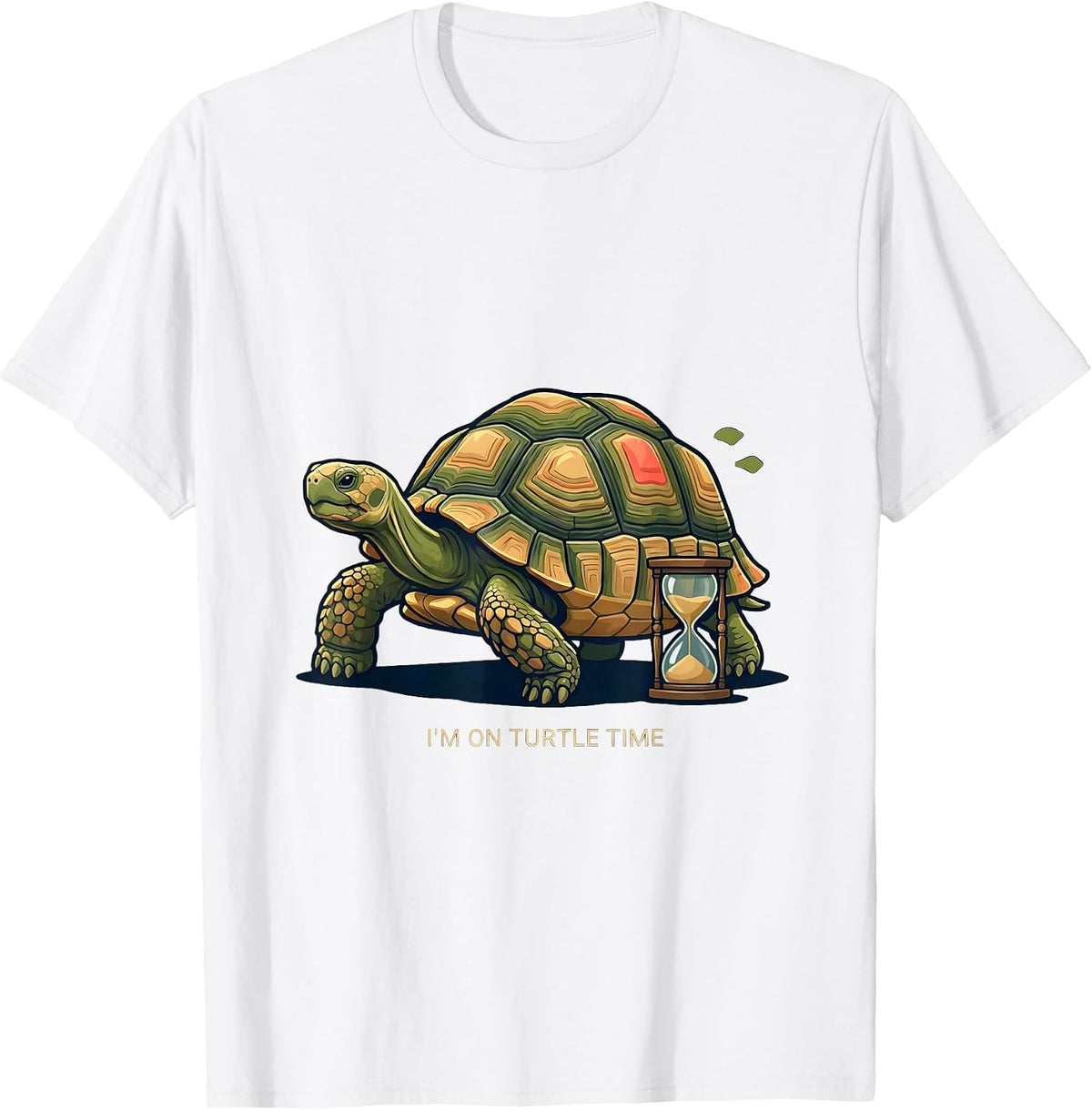 Men's I’m On Turtle Time Funny Turtle Lover Gift Tortoise Humor T-Shirt - White