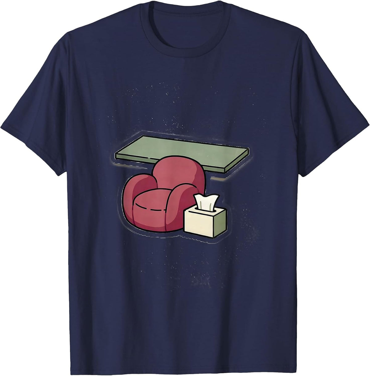 Sticker Shape Counselor Workplace Humor Support Gift T-Shirt - Navy Blue